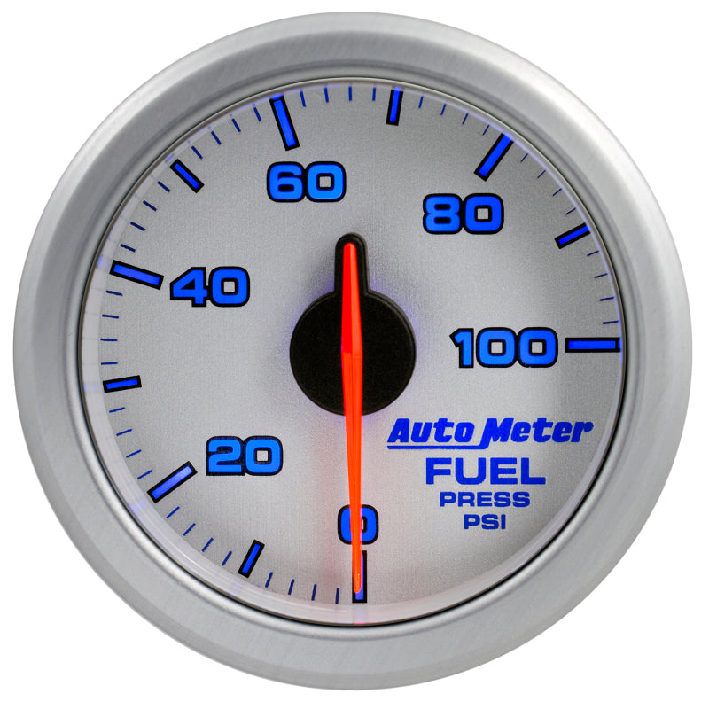 Autometer Airdrive 2-1/6in Fuel Pressure Gauge 0-100 PSI - Silver-thumbmail-8