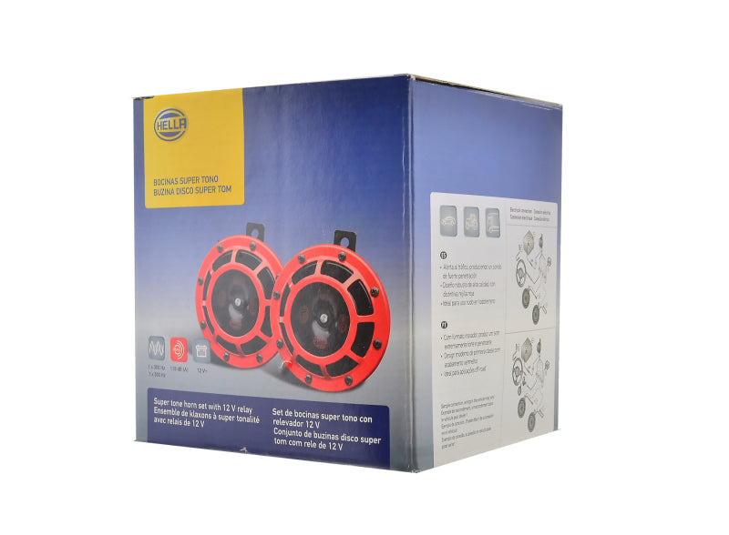 Hella Supertone Horn Kit 12V 300/500HZ Red (003399803 = 003399801)-thumbmail-13