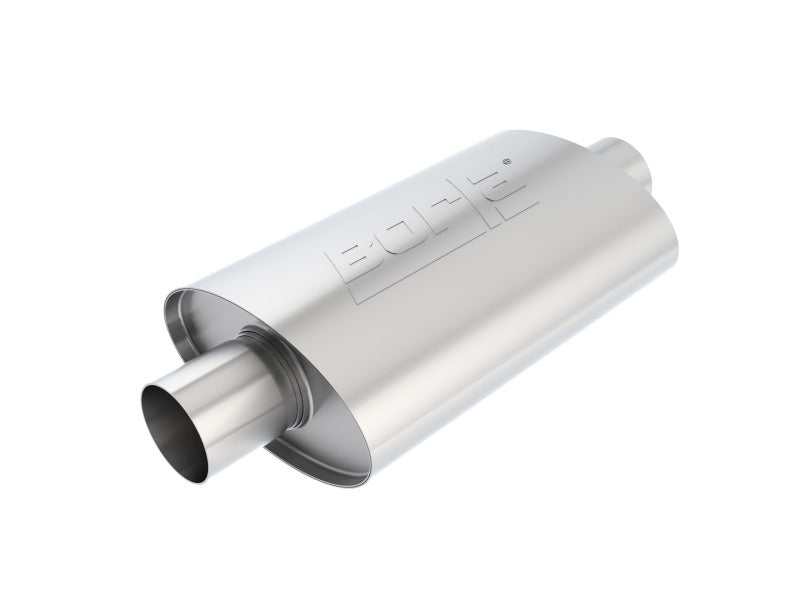 Borla XR-1 Racing Sportsman 2 1/2 inch Outlet / 2 1/2 inch Inlet 12in Case Oval Muffler-thumbmail-2