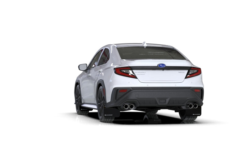 Rally Armor 2022 Subaru WRX Black UR Mud Flap w/ White Logo-thumbmail-4