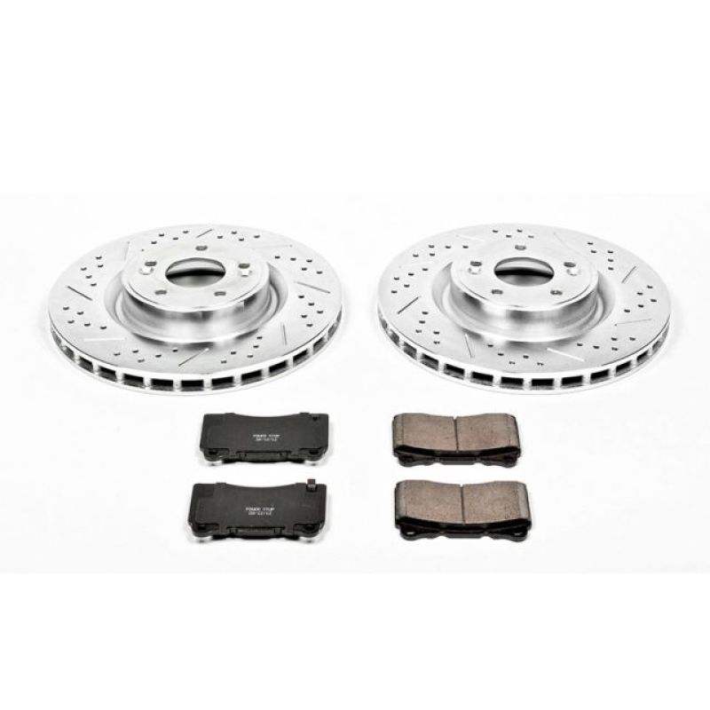 Power Stop 10-16 Hyundai Genesis Coupe Front Z23 Evolution Sport Brake Kit-thumbmail-1