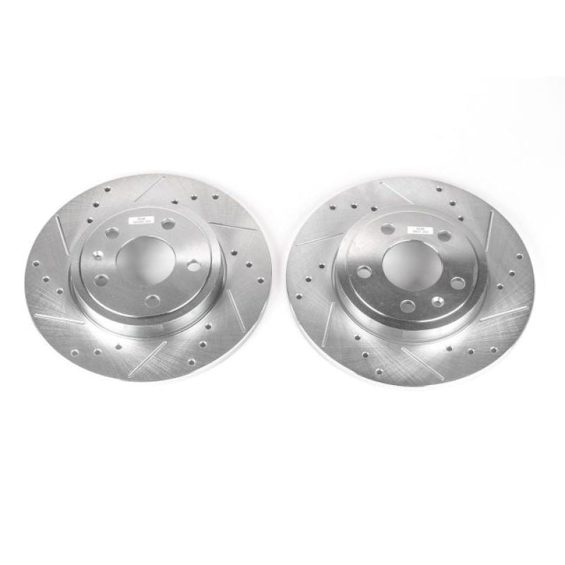 Power Stop 05-09 Audi A4 Rear Evolution Drilled & Slotted Rotors - Pair-thumbmail-2