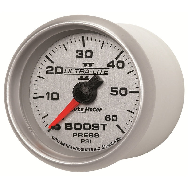 Autometer Ultra-Lite II 52mm 0-60 PSI Mechanical Boost Gauge-thumbmail-3