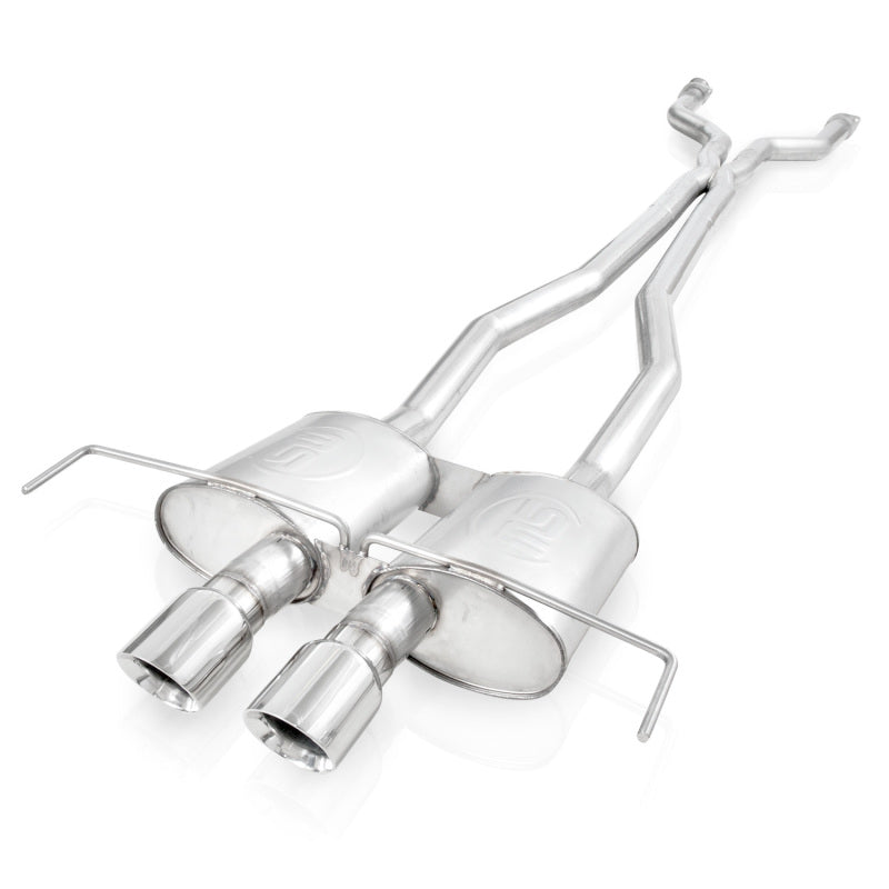 Stainless Works 2009-15 Cadillac CTS-V Coupe 3in Catback System X-Pipe Chambered Mufflers 4in Tips-thumbmail-2
