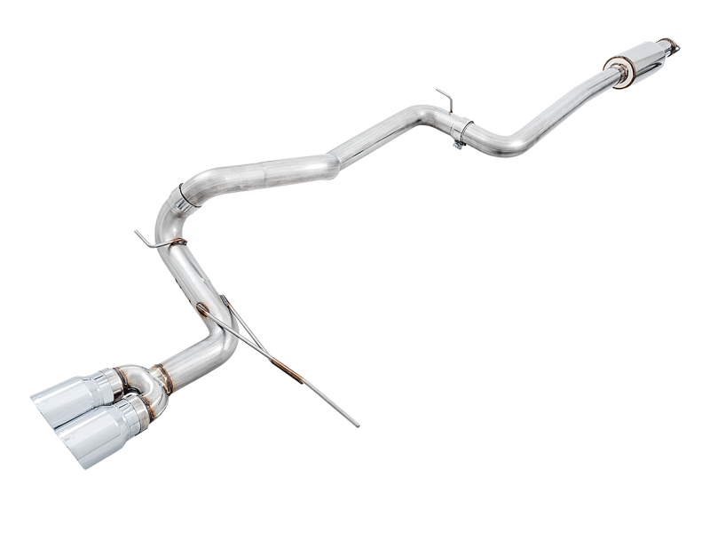 AWE Tuning Ford Focus ST Track Edition Cat-back Exhaust - Chrome Silver Tips-thumbmail-4