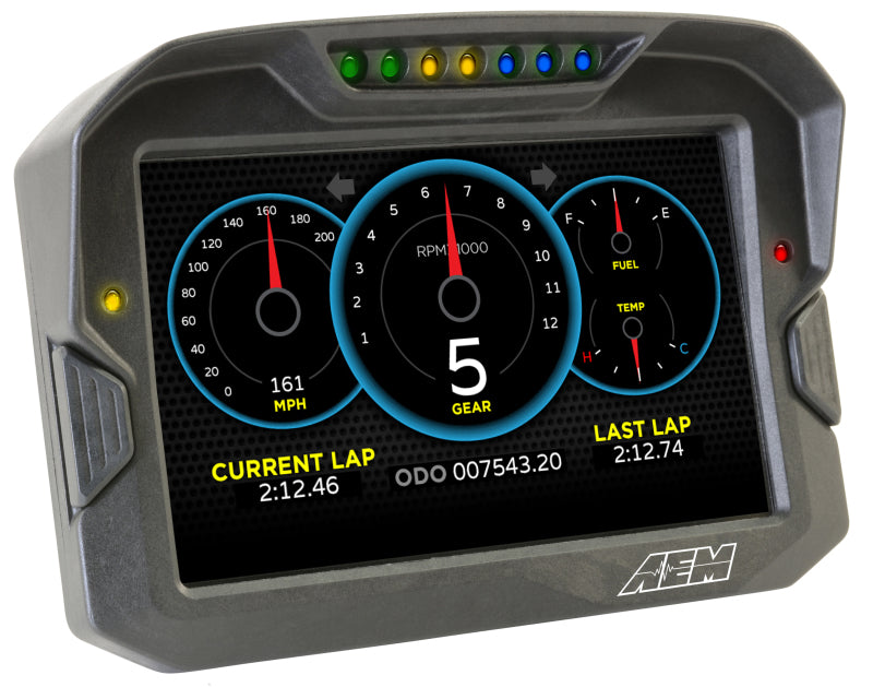 AEM CD-7 Non Logging Race Dash Carbon Fiber Digital Display (CAN Input Only)-thumbmail-16