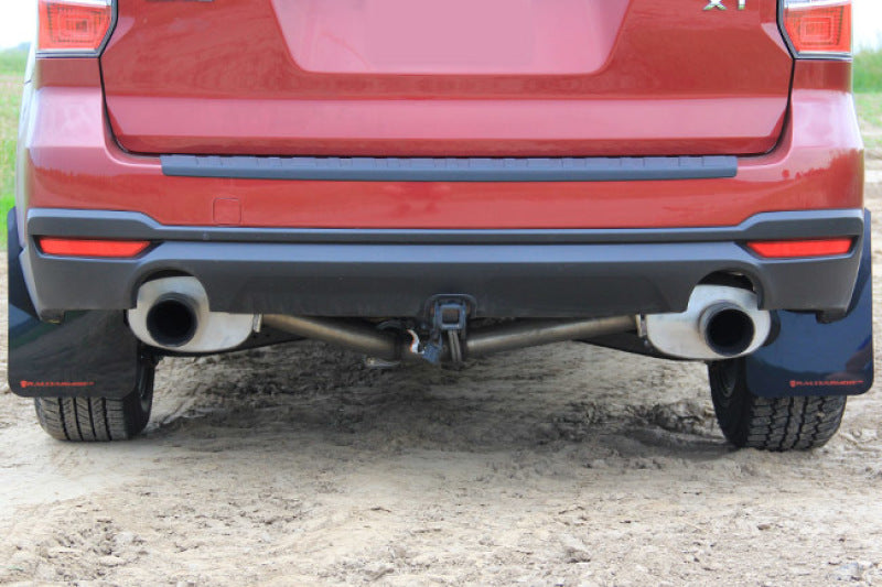 Rally Armor 14-18 Subaru Forester Black Mud Flap w/ Grey Logo-thumbmail-7