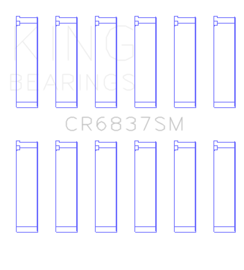 King Honda J30/J35 (Size Standard) Connecting Rod Bearing Set-thumbmail-2