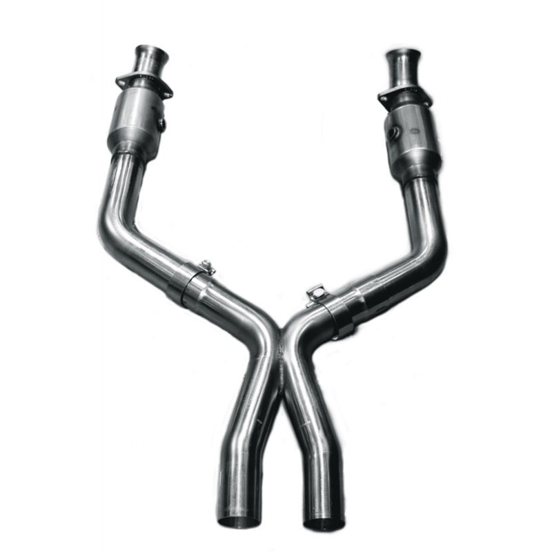Kooks 11-14 Ford Mustang GT 5.0L 4V 3in x 2 3/4in OEM Exhaust GREEN Cat X Pipe Kooks HDR Req-thumbmail-2