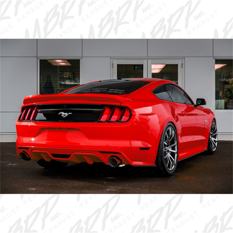 MBRP 15 Ford Mustang GT 5.0 3in Cat Back Dual Split Rear Street Version 4.5in Tips - T409-thumbmail-4