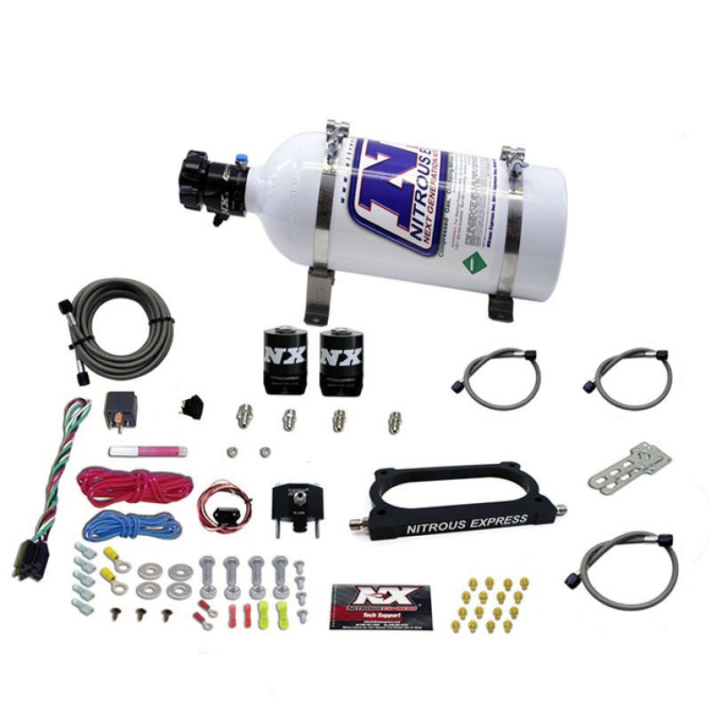 Nitrous Express 07-14 Ford Mustang GT500 Nitrous Plate Kit (50-250HP) w/5lb Bottle-thumbmail-1