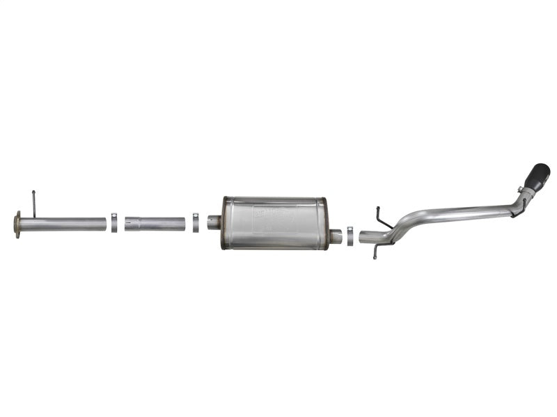 aFe Mach Force-XP Exhaust 3in CB SS 15-17 GM Colorado/Canyon 2.5L/3.6L Side Exit w/ Black Tip-thumbmail-13