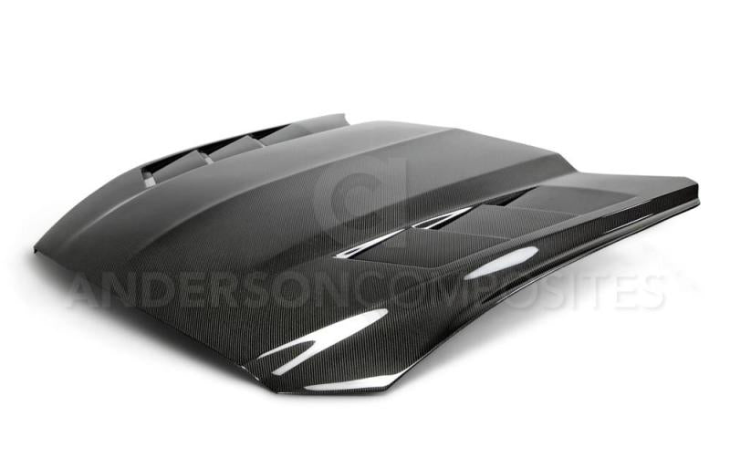 Anderson Composites 15-17 Ford Mustang (Excl. GT350/GT350R) Heat Extractor Double Sided Hood-thumbmail-5