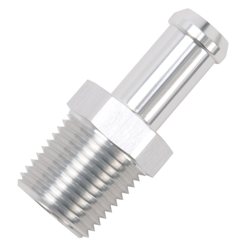 Edelbrock Hose End Straight 1/2In NPT to 1/2In Barb Clear Anodize-thumbmail-11