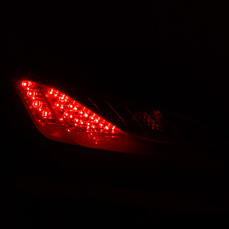 ANZO 2010-2013 Hyundai Genesis LED Taillights Red/Clear-thumbmail-3