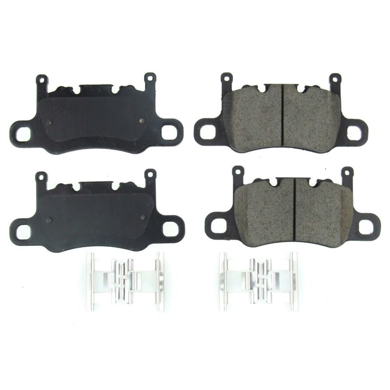 Power Stop 2017 Porsche Panamera Rear Z17 Evolution Ceramic Brake Pads w/Hardware-thumbmail-1