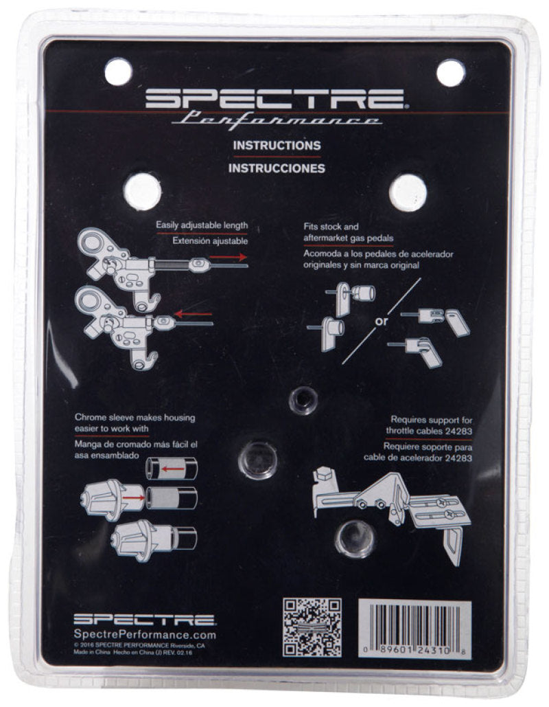 Spectre Throttle Cable w/Braided SS Housing - 3ft.-thumbmail-8