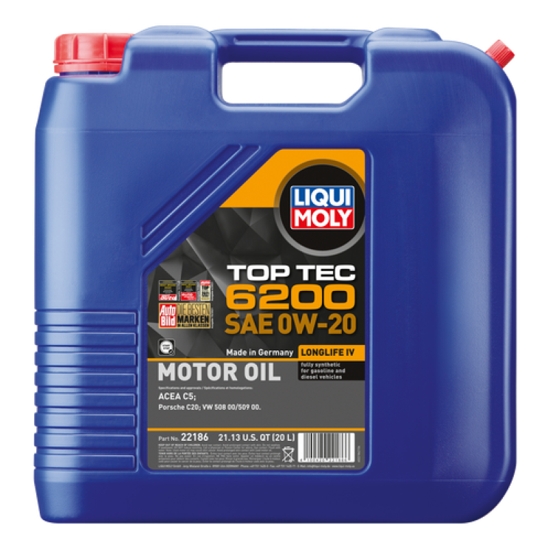 LIQUI MOLY 20L Top Tec 6200 Motor Oil 0W20-thumbmail-1