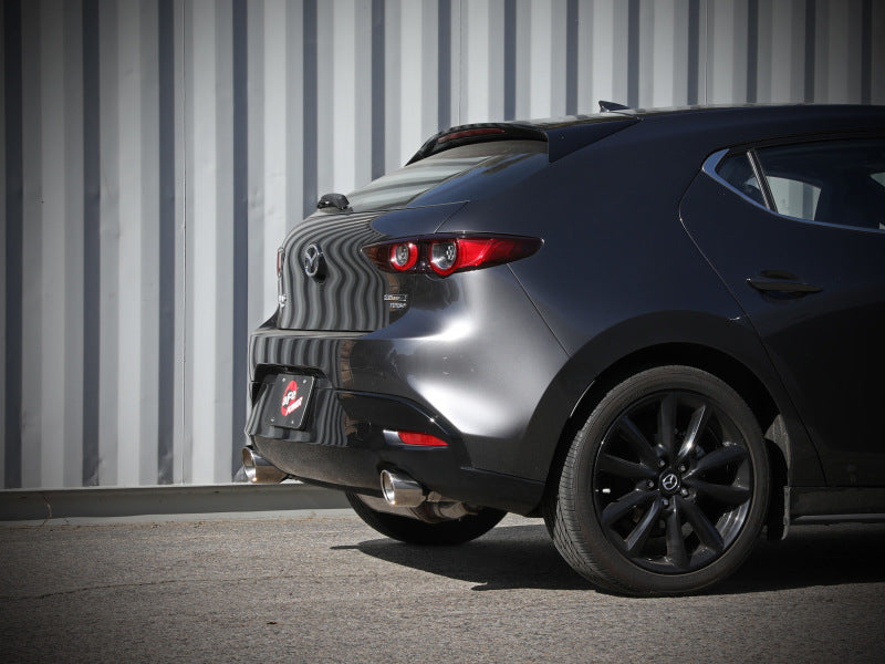 aFe 19-22 Mazda 3 L4 2.5L Takeda 3in to 2-1/2in 304 Stainless Steel Axle-Back Exhaust w/Polished Tip-thumbmail-4