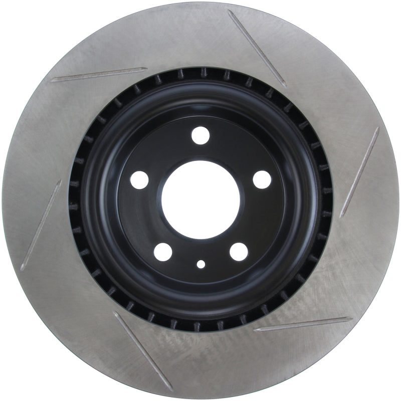 StopTech Power Slot 12-13 Audi A6 Quattro/11-12 A7 Quattro / 10-13 S4 Rear Right Slotted Rotor-thumbmail-11