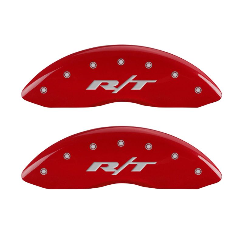 MGP 4 Caliper Covers Engraved Front & Rear RT1-Truck Red finish silver ch-thumbmail-3