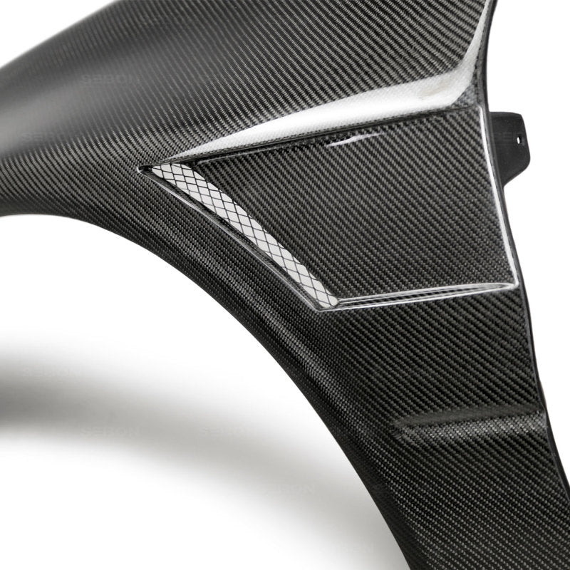 Seibon 03-07 Mitsubishi Evo 8 & IX 10mm Wider Carbon Fiber Fenders-thumbmail-10