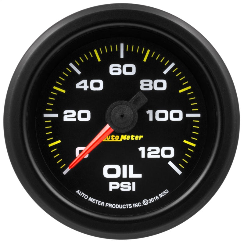 Autometer Extreme Environment 2-1/16in 120psi Stepper Motor Oil Pressure Gauge w/ Warning Light-thumbmail-1