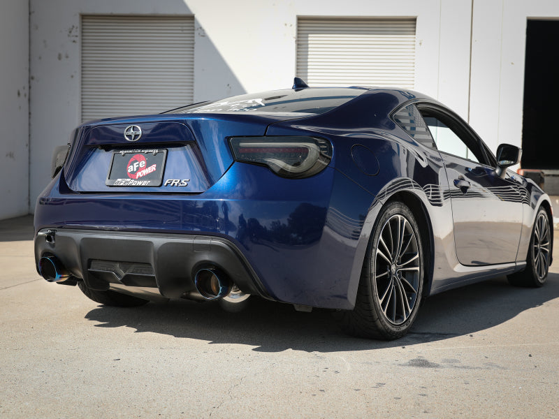 aFe Takeda Exhaust Axle-Back 13-15 Scion FRS / Subaru BRZ 304SS Blue Flame Dual Tips Exhaust-thumbmail-4