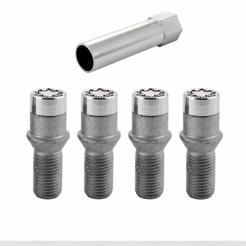 McGard Wheel Lock Bolt Set - 4pk. (Tuner / Cone Seat) M14X1.5 / 17mm Hex / 24.0mm Shank L. - Chrome-thumbmail-7