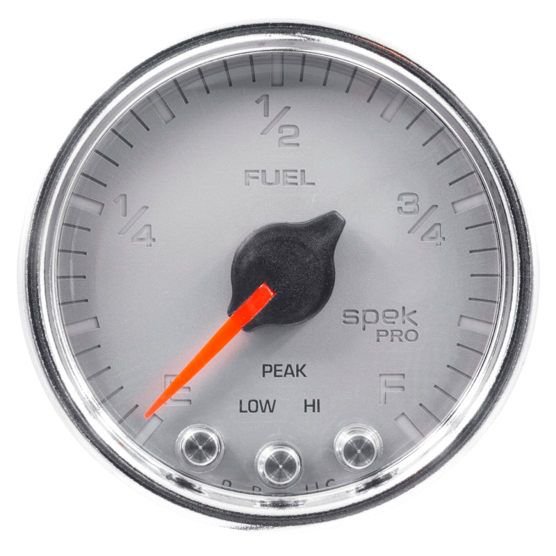 Autometer Spek-Pro Gauge Fuel Level 2 1/16in 0-270 Programmable Slvr/Chrm-thumbmail-3