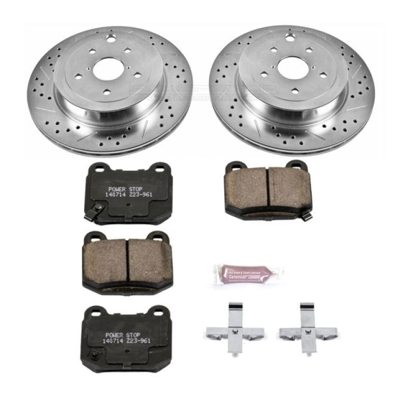 Power Stop 08-14 Subaru Impreza Rear Z23 Evolution Sport Brake Kit-thumbmail-1