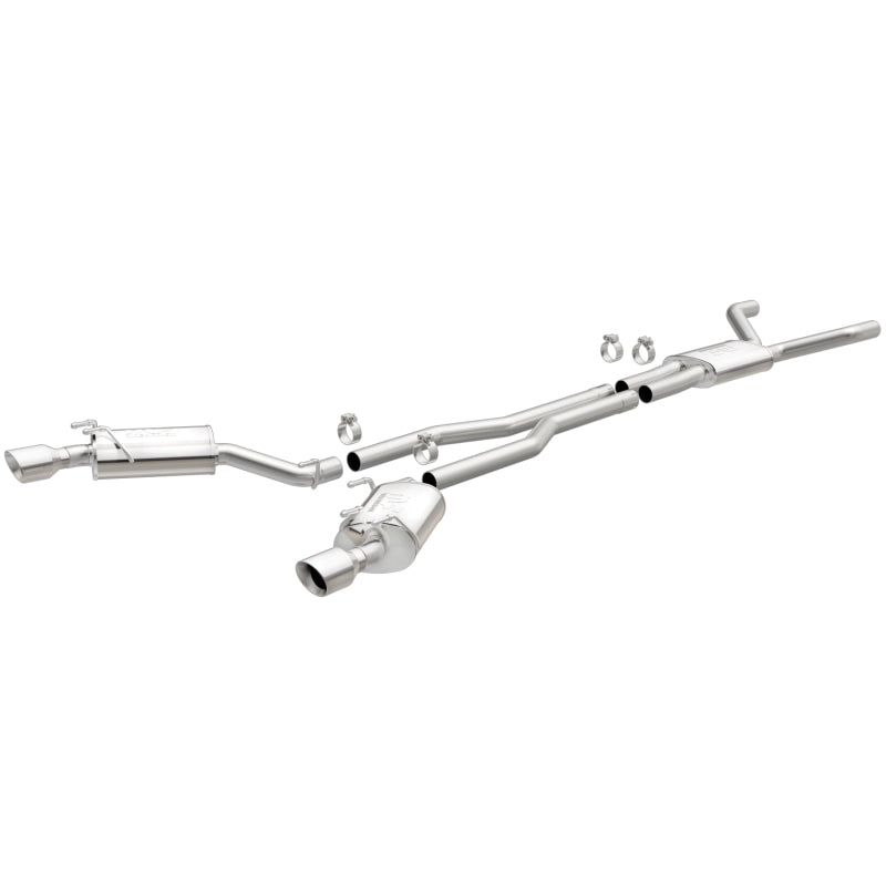 MagnaFlow Cat-Back Stainless Dual Split Rear Exit 4in Polished Tips 11-15 Chevy Camaro 3.6L V6-thumbmail-2