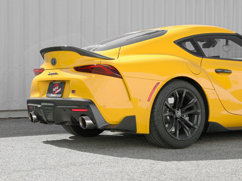 aFe POWER Takeda 2021 Toyota Supra 2.0L (t) 2.5in-3in 304 SS CB Exhaust w/ Polished Tips-thumbmail-4