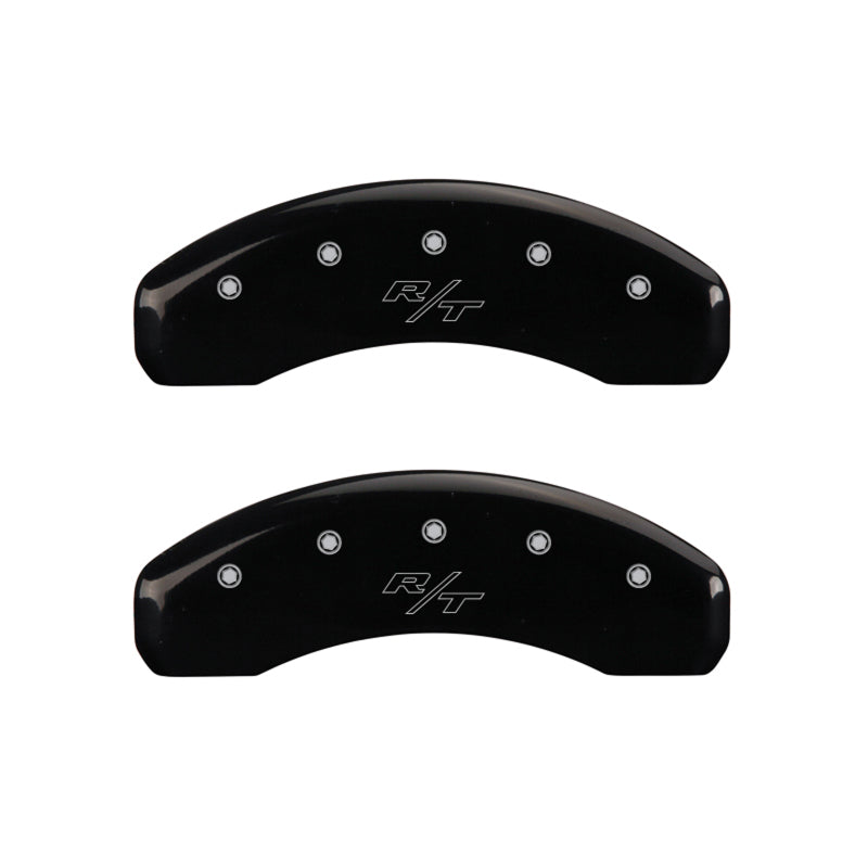 MGP 4 Caliper Covers Engraved Front Charger Rear RT Black Finish Silver Char 2016 Dodge Challenger-thumbmail-4