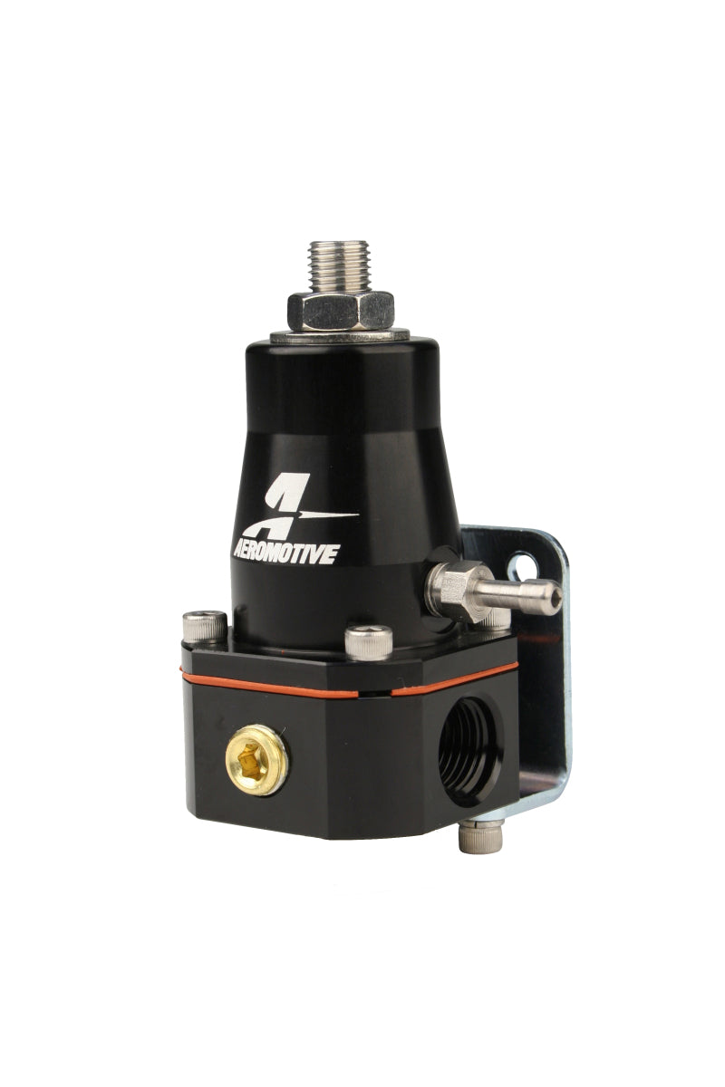Aeromotive Adjustable Regulator Billet EFI Bypass - (2) -6 Inlets/(1) -6 Return - Black-thumbmail-5