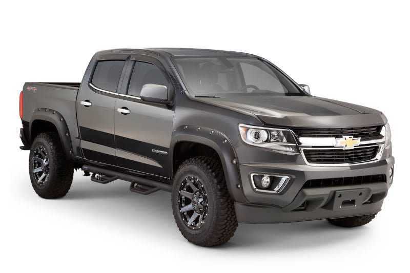 Lund 15-17 Chevy Colorado Crew Cab Terrain HX Step Nerf Bars - Black-thumbmail-13