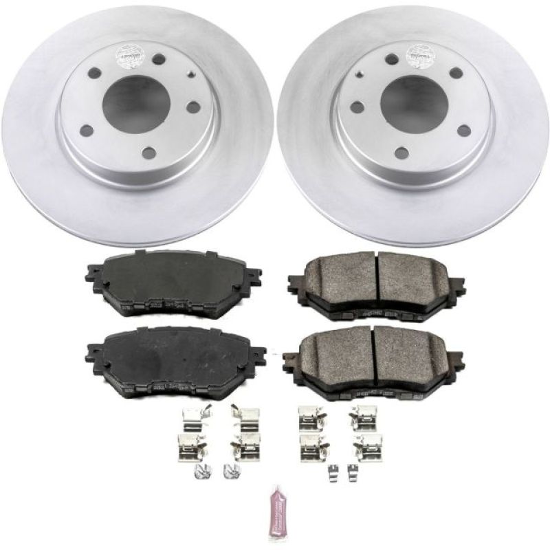 Power Stop 14-16 Mazda 3 Front Z17 Evolution Geomet Coated Brake Kit-thumbmail-1