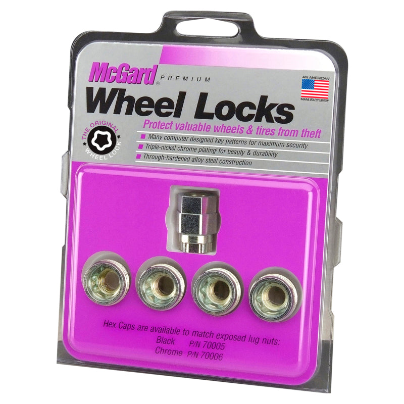 McGard Wheel Lock Nut Set - 4pk. (Under Hub Cap / Cone Seat) 1/2-20 / 3/4 & 13/16 Hex / .775in. L-thumbmail-7