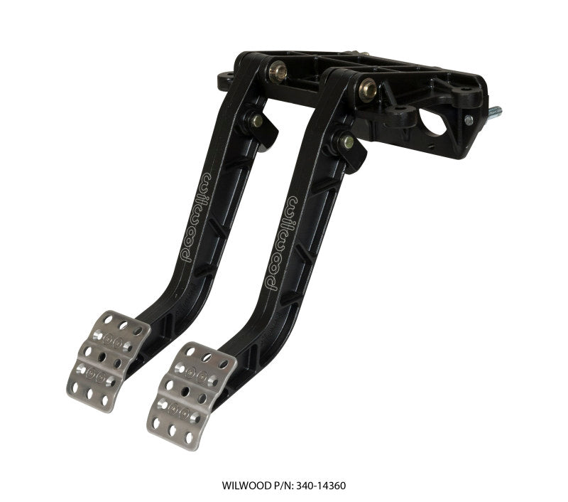 Wilwood Adjustable-Tandem Dual Pedal - Brake / Clutch - Fwd. Swing Mount - 6.25:1 - Black E-Coat-thumbmail-2