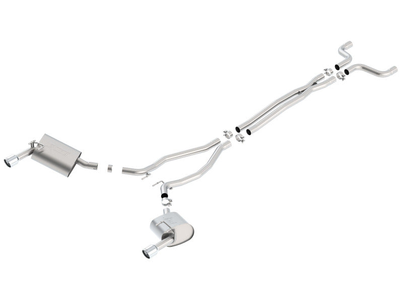 Borla 14-15 Camaro 3.6L V6 Single Split Rear Exit Touring Catback Exhaust-thumbmail-2
