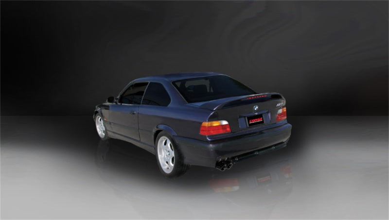 Corsa 92-09 BMW 325i/is Coupe E36 Black Sport Cat-Back Exhaust-thumbmail-2