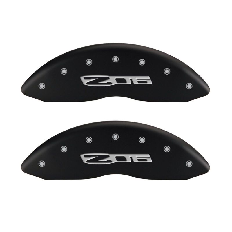 MGP 4 Caliper Covers Engraved Front C6/Corvette Engraved Rear C6/Z06 Red finish silver ch-thumbmail-5