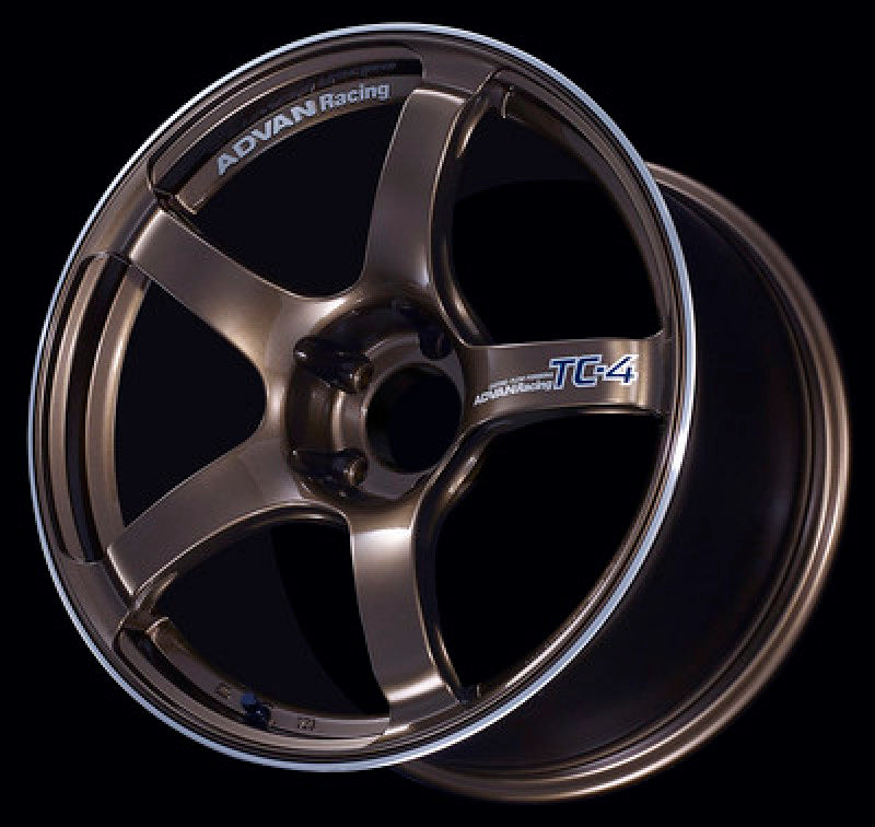 Advan TC4 17x8.0 +45 5-100 Umber Bronze Metallic & Ring Wheel-thumbmail-1