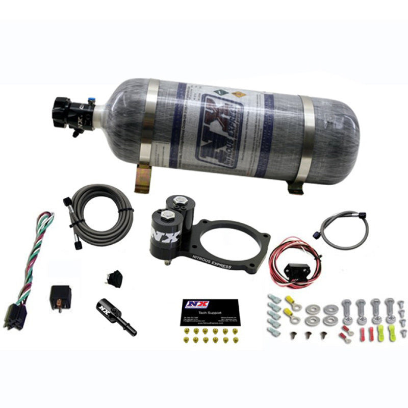 Nitrous Express Dodge Hellcat/Demon Nitrous Plate Kit w/12lb Bottle-thumbmail-2