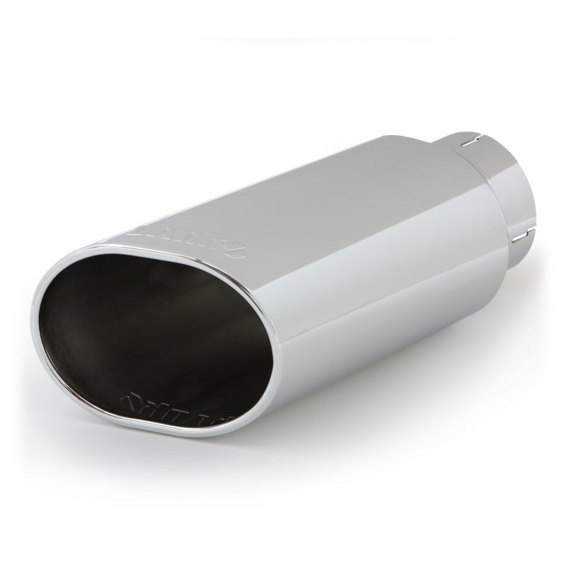 Banks Power Tailpipe Tip Kit - SS Obround Slash Cut - Chrome - 4in Tube - 5in X 6in X 14in-thumbmail-3