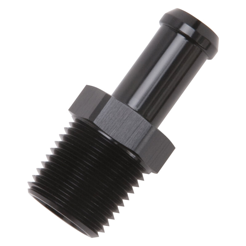 Edelbrock Hose End Straight 1/2In NPT to 1/2In Barb Black Anodize-thumbmail-11