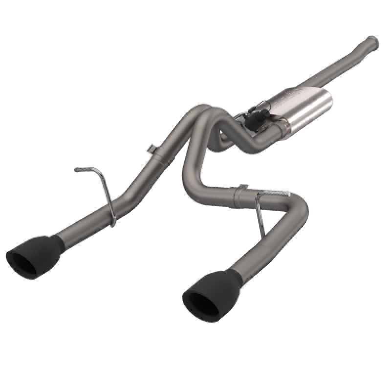 QTP 2018+ Jeep Wrangler JL 304SS Screamer Cat-Back Exhaust 4DR w/4in Black Tips-thumbmail-3