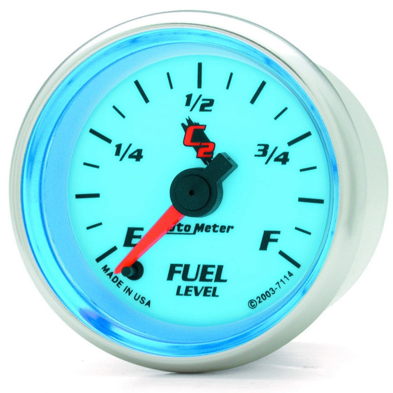 Autometer C2 52mm Electronic Programmable Empty to Full Fuel Level Gauge-thumbmail-2