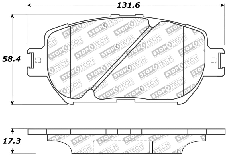 StopTech Performance 06 Lexus GS / 09-10 IS Front Brake Pads-thumbmail-11