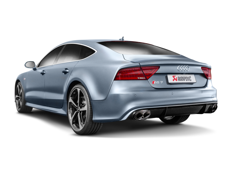 Akrapovic 14-17 Audi RS7 Sportback (C7) Evolution Line Cat Back (Titanium) w/ Carbon Tips-thumbmail-5